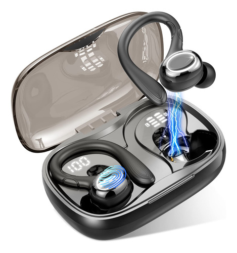 Wireless Earbud, Bluetooth 5.3 Heads With Sport Earhooks Wi.