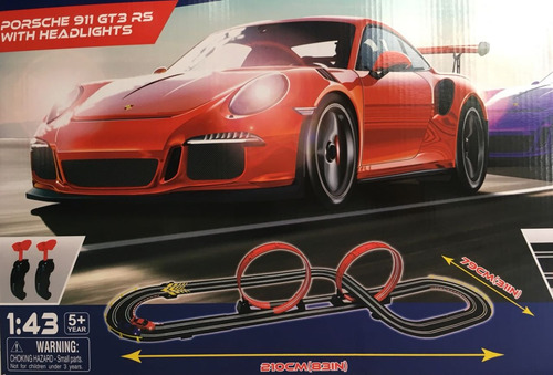 Pista Simil Scalextric 2.10m Porsche Car 220v 843033 Bigshop