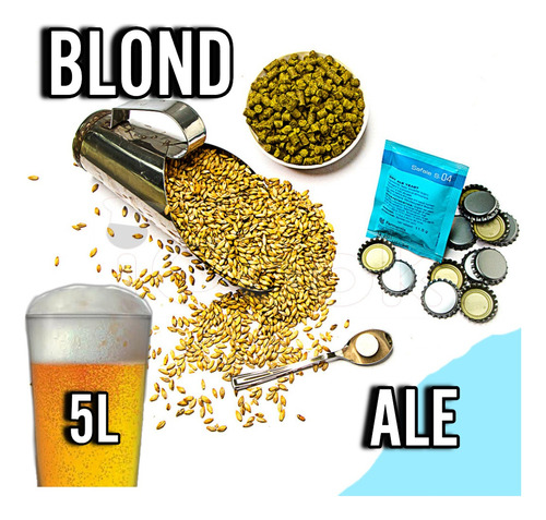 Kit De Insumos (receita) Cerveja Artesanal Blond Ale 5l