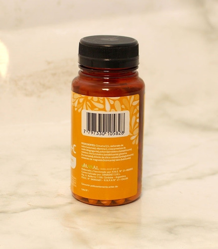 Imagen 4 de 5 de Curcuma + Vit C*60 Comp - Vianatural 60 Comp