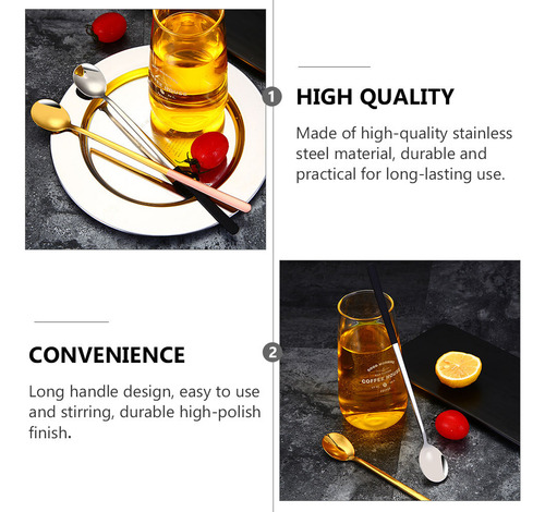 Cuchara Para Saltear Café Y Té, Mango Largo, Cuchara Para He