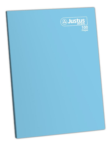 Cuaderno Deluxe A-4 100h Cuadriculado  Justus Max Celeste