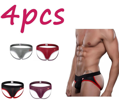 4pcs Calzoncillos Sexis Para Hombre De Colores Boxer