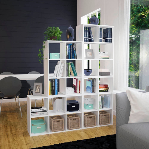 Organizador Cubo 4 Espacios Melamina - Muebles Y Cosas