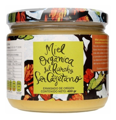 Rancho San Cayetano Miel De Abeja Orgánica 400g