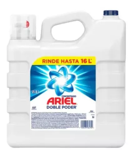 Detergente Liquido Ariel Concentrado Doble Poder 8 Lts