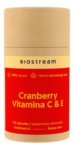Cranberry, Vitamina C & E 120 Cápsulas