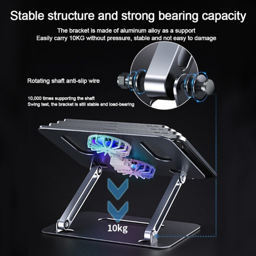 Compatible Notebook Cooling Stand, Colour: Silver With