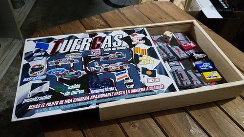Juego De Mesa Tuercas Hecho En Madera Con Estuche (caba)