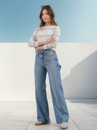 Pantalon Cenitho Wide Leg Bio Stone Carpenter Rigido
