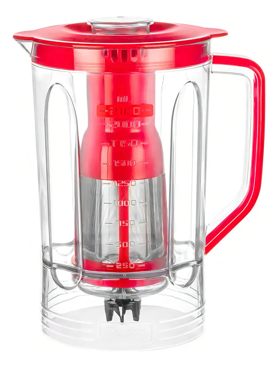 Copo Liquidificador L-1200/L-1100 L-1000 Mondial Original Turbo Inox Vermelho