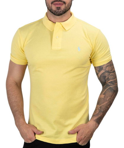  Camisa Polo Masculina Slim Fit Original