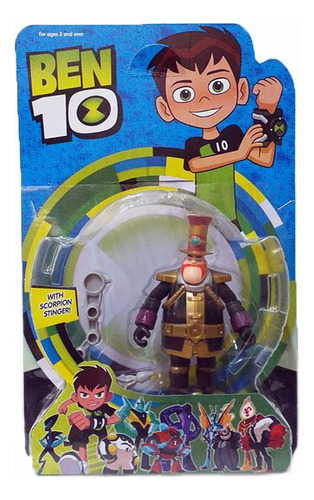 Ben 10 Muñeco Steam Smythe Cola De Escorpion 15cm Articulado