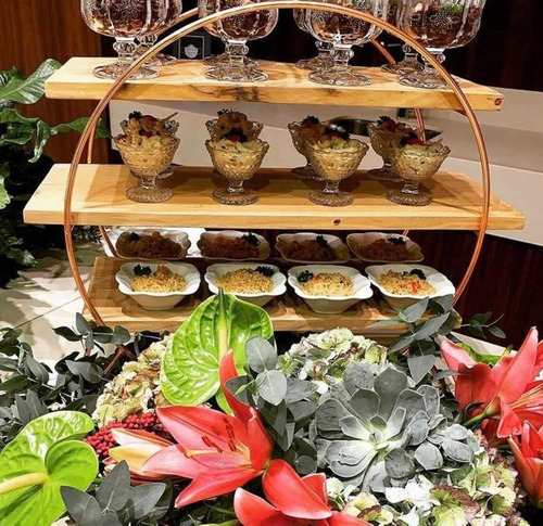 Suporte De Cobre Roda Gigante - 3 Andares Buffet