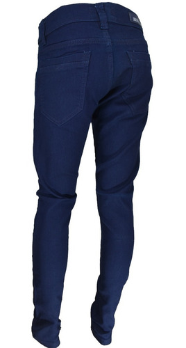 Imagen 2 de 4 de Pantalon Jean Niño Azul Chupin Elastizado Talle 4 Al 16
