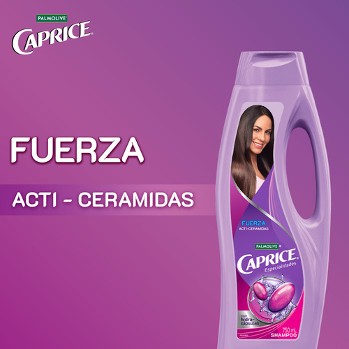 Shampoo Caprice Especialidades Fuerza Acti-ceramidas 750 Ml