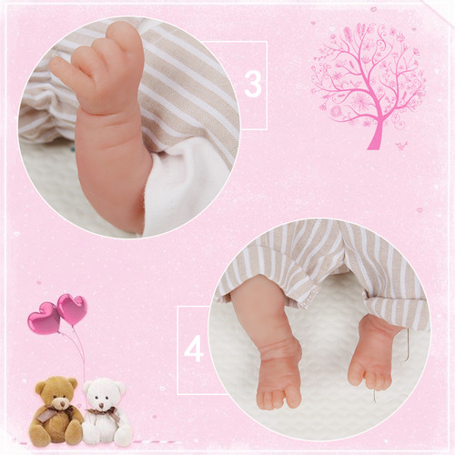 Niño Silicona Completa 100%real Muñeca Silicona 36 Cm