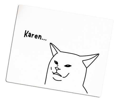 Mousepad Dibujos Memes - Personalizable Blanco Karen....