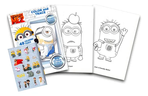 Libro Para Colorear De Minions De Mi Villano Favorito Con Pe