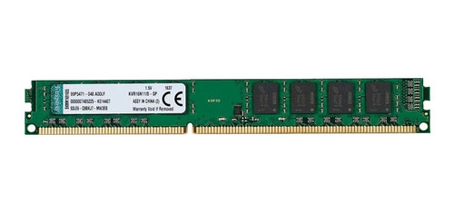 Imagen 1 de 1 de Memoria RAM ValueRAM color verde  8GB 1 Kingston KVR16N11/8WP