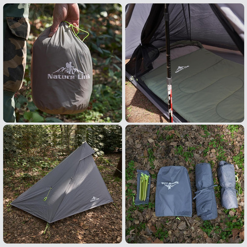 Nature Link Altair One Ultralight Mackpacking Tent, 1 Person