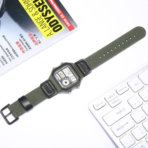 Correa De Cuero Para Casio Ae-1200wh