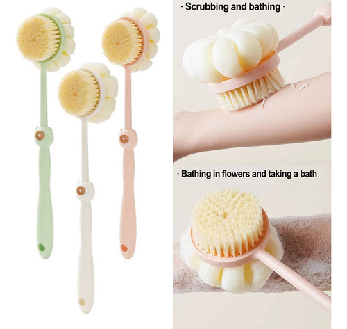 Cepillo Corporal De Ducha Con Cerdas Suaves Para Masaje Del