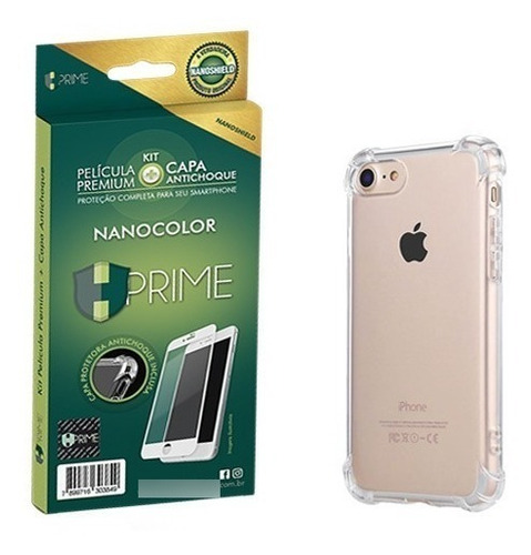 Kit Nanocolor Hprime Pelicula + Capa - iPhone 7 Plus Branco