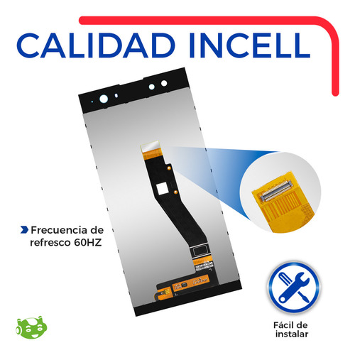 Pantalla Para Xperia Xa2 Ultra H4213 H4233 H3213 H3223 Incell Color Azul Slim Company
