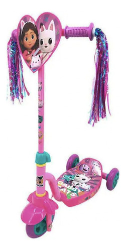Scooter Apache Gabby's Dollhouse 3 Ruedas Color Rosa Chicle Gabby
