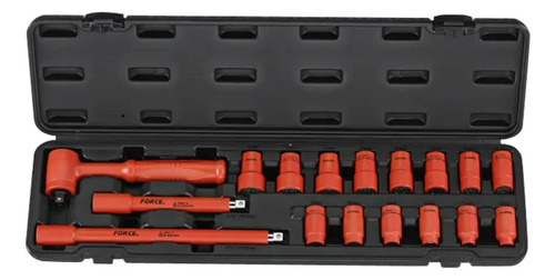 Juego Dados Aislados 3/8'' Poligonales 17 Piezas - Force