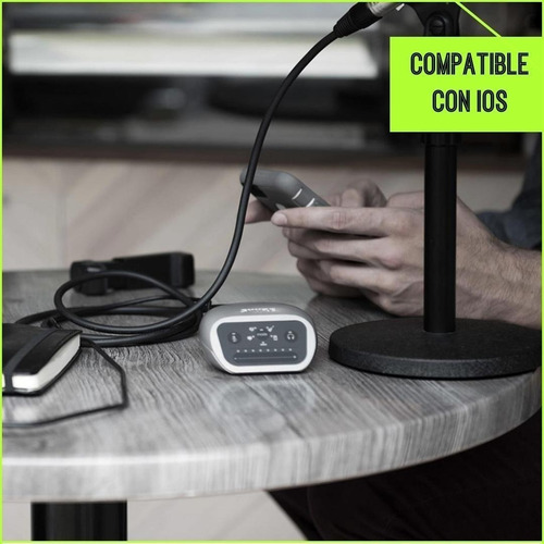 Interfase Digital Shure Mvi/a-ltg Xlr/plug Usb Cuo Color Plateado
