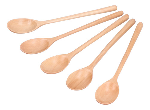 Cuchara De Comida, Mango Largo, 5 Unidades, Para Mezclar Arr