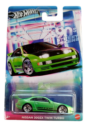 Hotwheels Nissan 300zx Twin Turbo 90s Street Scene Verde Lima