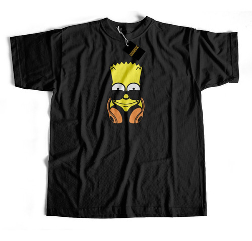 Remera Los Simpsons Bart Dj  #021