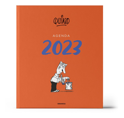 Imagen 1 de 8 de Agenda Quino 2023 Encuadernada Naranja