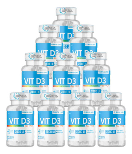 Kit Vitamina D3 2000ui + Vitaminas 600 Doses
