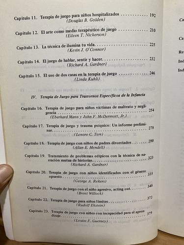 Manual De Terapia De Juego (Usado)