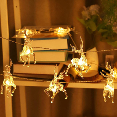 Luces De Ciervos Navideños Adornos Para Árbol De Navidad Dec