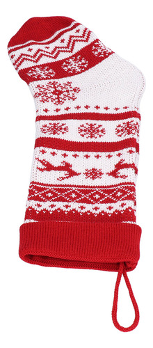 Medias Colgantes De Navidad, Grandes, Tejidas