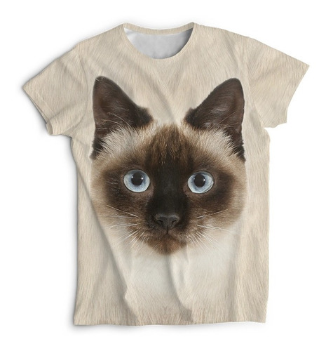 Remera Gato Siames Mod 1 Irarte