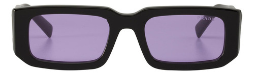 Prada Spr 06ys 027-01o Square Shape Abstract Black Purple (Usado)