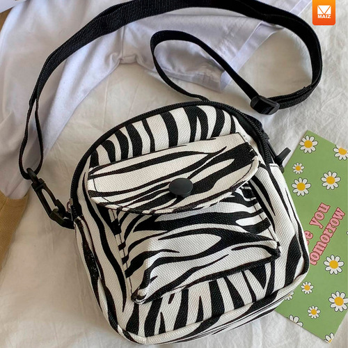 Bolsa Hombro Cruzada Bandolera Crossbody Casual Mujer Zebra