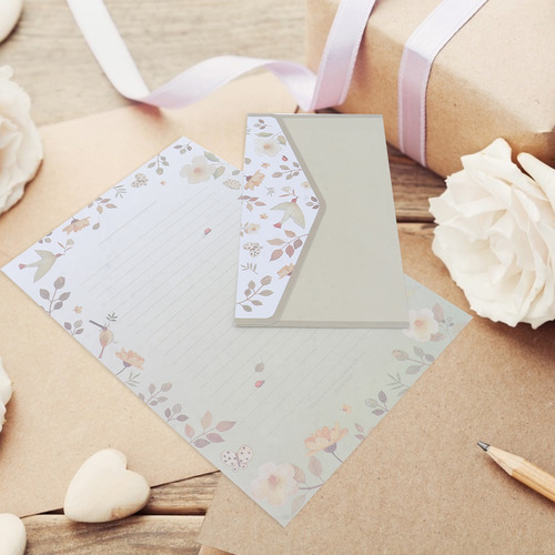Cartas E Envelopes Estacionários, Envelope De Carta Floral,