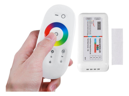 Imagen 1 de 10 de Controladora Led Para Tira Rgb Con Control Touch Tactil