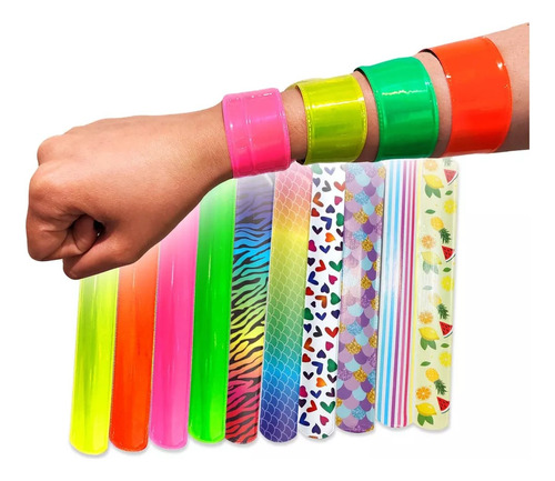 30 Pulseras Magicas Fluo - Cotillon Luz Uv