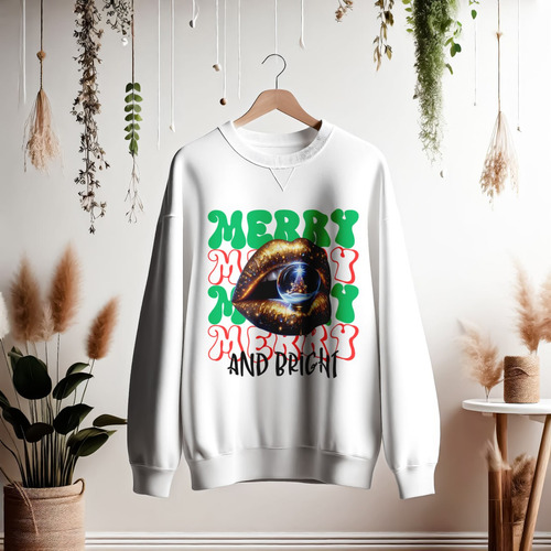 12 Diseños Digitales Png Navidad Lips - Labios Dtf - Sublim