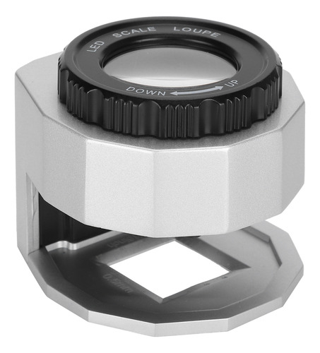 Lupa Para Joyería Con Escala Uv Led De Metal De 30 Aumentos