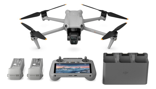 Dron Dji Air 3 RC 2 Fly More Combo con Control Color Gris