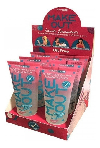 Demaquilante creme Dermachem Make Out por unidade de 6 - volume da unidade de 100mL